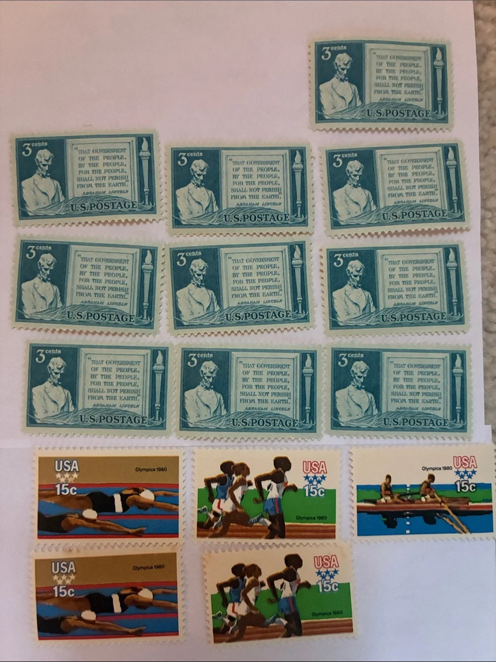 Vintage US Stamp Set